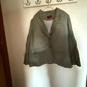 J. Crew Gray Blazer Relaxed Fit Suit Jacket